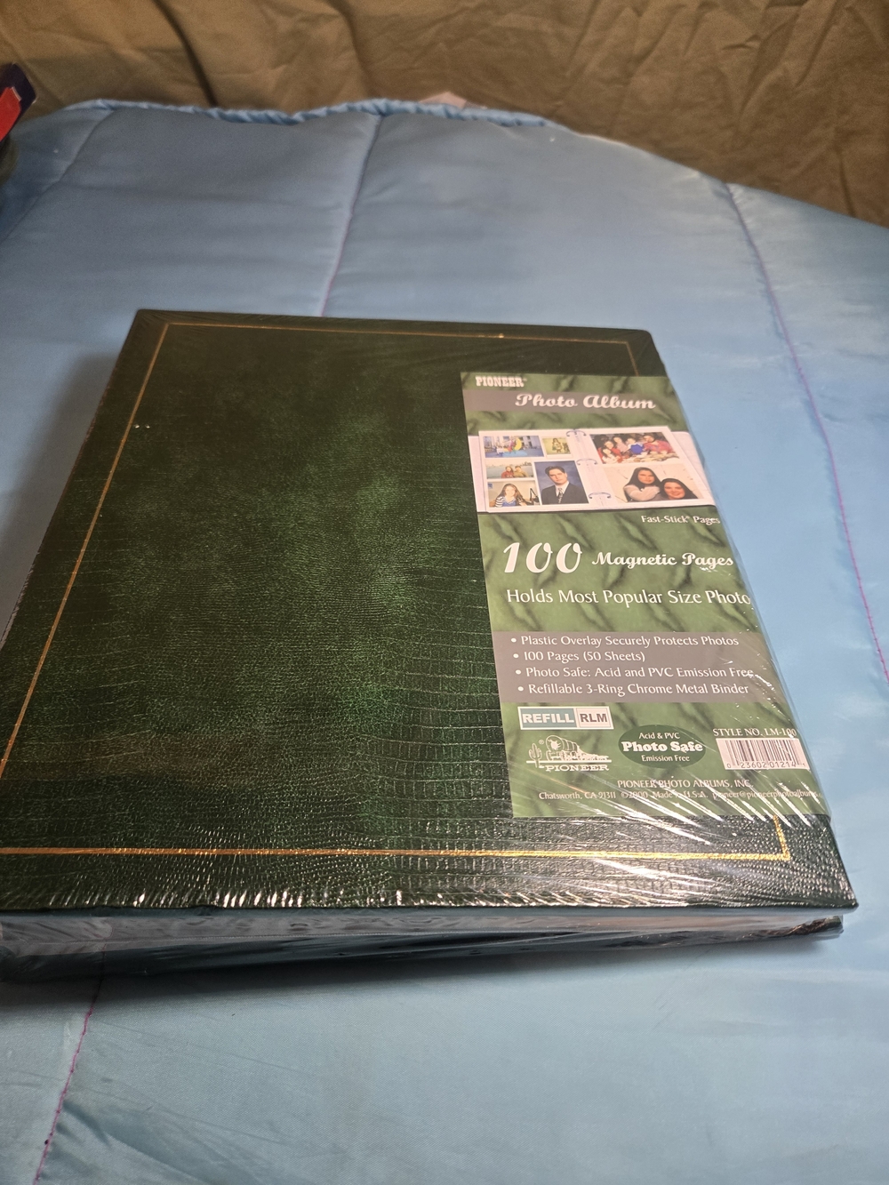 Pioneer Green Magnetic Photo Album - 100 Pages